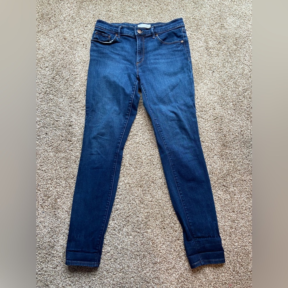 LOFT, skinny jeans, dark wash